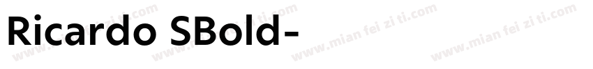 Ricardo SBold字体转换